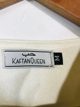 Load image into Gallery viewer, Kaftan Queen Women's Boho Cropped Flare Sleeve Blazer Jacket | M UK10-12 | White