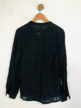 Load image into Gallery viewer, Toast Women's Wool Striped Button-Up Shirt | UK12 | Blue