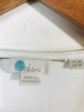 Load image into Gallery viewer, Boden Women's Ruched T-Shirt | UK18 | White