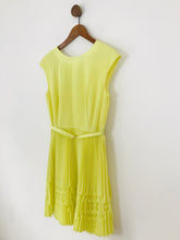Load image into Gallery viewer, Ted Baker Women's Pleated A-Line Dress NWT | 2 UK10 | Yellow