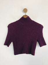 Load image into Gallery viewer, Free People Intimately Women's Ribbed Roll Neck Jumper | M UK10-12 | Purple