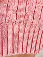 Load image into Gallery viewer, Ralph Lauren Women's Cotton V-Neck Cable Knit Jumper | S UK8 | Pink