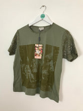 Load image into Gallery viewer, East Women’s Short Sleeve Printed Tshirt With Tags | UK 18 XL | Green