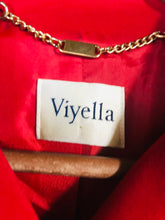 Load image into Gallery viewer, Viyella Women's Contrast Stitch Blazer Jacket | UK14 | Red