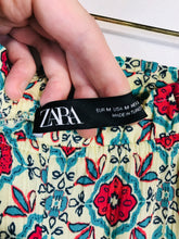 Load image into Gallery viewer, Zara Women's Floral Wide Leg Casual Trousers | M UK10-12 | Multicoloured