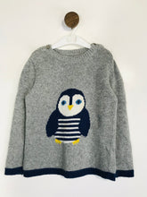 Load image into Gallery viewer, Boden Kid's Owl Jumper | 3-4 Years | Grey