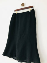 Load image into Gallery viewer, Jaeger Women’s Wool Flared Hem Pencil Skirt | UK14 | Black