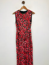 Load image into Gallery viewer, Phase Eight Women's Floral Wrap Jumpsuit | UK10 | Red