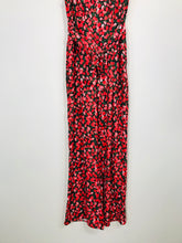Load image into Gallery viewer, Phase Eight Women's Floral Wrap Jumpsuit | UK10 | Red