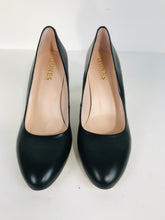 Load image into Gallery viewer, Jones Women's Leather Court Heels | EU39 UK6 | Black