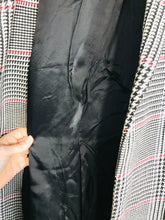 Load image into Gallery viewer, Zara Women's Houndstooth Check Trench Coat | S UK8 | Multicoloured