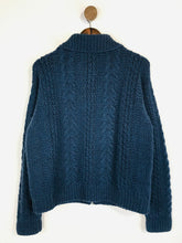 Load image into Gallery viewer, Antik Batik Women's Wool Zip Cardigan | M UK10-12 | Blue