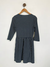 Load image into Gallery viewer, Boden Women's Striped Long Sleeve Sheath Dress | UK10 | Blue