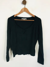 Load image into Gallery viewer, L.K Bennett Women's Knit V-Neck Long Sleeve Top | L UK14 | Black