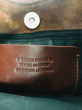 Load image into Gallery viewer, Karen Millen Womens Suede Fringe Hand Bag | Small | Brown