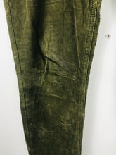 Load image into Gallery viewer, Tommy Hilfiger Womens Corduroy Slim Leg Trousers | UK10 W34” L33” | Green