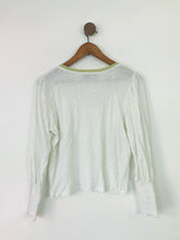 Load image into Gallery viewer, Wyse London Women’s V-Neck Linen Blouse Top | 2 UK10 | White