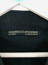 Load image into Gallery viewer, AllSaints Women’s Wrap V-Neck Zip Skater Dress | UK6 | Black