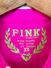 Load image into Gallery viewer, Victoria’s Secret PINK Women’s Distressed Polo Shirt Top | XS | Pink