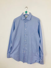 Load image into Gallery viewer, John Francomb T.M.Lewin Men’s Fitted Shirt | 16.5 42-91 36 | Blue