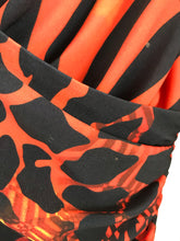 Load image into Gallery viewer, Star by Julien MacDonald Women’s Animal Print Draped Wrap Top | UK14 | Orange
