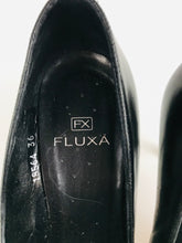 Load image into Gallery viewer, Fluxa Women's Leather Flats Shoes | EU36 UK3 | Black