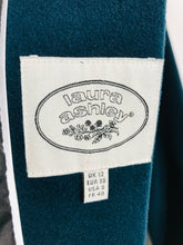 Load image into Gallery viewer, Laura Ashley Women's Wool Overcoat Coat | UK12 | Blue