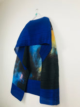 Load image into Gallery viewer, Issey Miyake Pleats Please Womens Poncho Pleated Cape | One Size | Blue