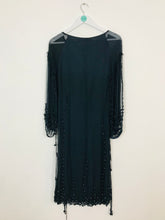 Load image into Gallery viewer, Blank London Womens Empire Line Embellished Midi Dress | M UK12 | Navy Blue