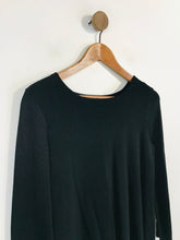 Load image into Gallery viewer, Laura Ashley Women's Scalloped Edge Jumper | UK8 | Black