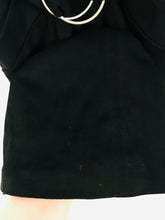 Load image into Gallery viewer, Zara Women's Faux Suede Long Sleeve A-Line Dress | XS UK6-8 | Black