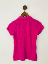 Load image into Gallery viewer, Victoria’s Secret PINK Women’s Distressed Polo Shirt Top | XS | Pink