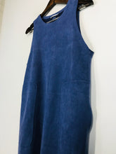 Load image into Gallery viewer, Zara Women's Faux Suede Shift Dress | M UK10-12 | Blue