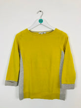 Load image into Gallery viewer, Boden Women’s 100% Cashmere Knit Jumper | UK10 | Yellow