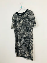Load image into Gallery viewer, Whistles Women’s Printed Oversized T-Shirt Shift Dress | UK10 | Black