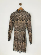 Load image into Gallery viewer, House of CB Women’s Long Sleeve Lace Bodycon Dress | M UK10-12 | Black