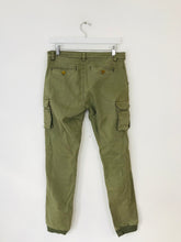 Load image into Gallery viewer, Guess Women’s Utility Trousers | UK16 | Khaki Green