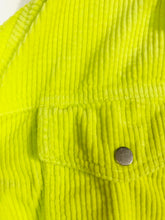 Load image into Gallery viewer, Zara Women's Corduroy Ribbed Denim Jacket | L UK14 | Green