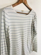 Load image into Gallery viewer, Jigsaw Women's Striped Long Sleeve T-Shirt | M UK10-12 | Multicoloured