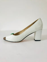 Load image into Gallery viewer, Yull Women's Palm Tree Open Toe Heels | UK5 | White