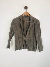 Load image into Gallery viewer, Marie Mero Women's Cotton Blazer Jacket | UK16 | Brown