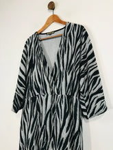 Load image into Gallery viewer, Biba Women's Sparkle Zebra Wrap Dress | UK18 | Multicoloured