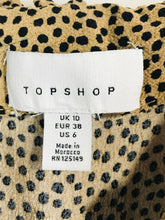 Load image into Gallery viewer, Topshop Women's Leopard Print Button-Up Maxi Dress | UK10 | Multicoloured