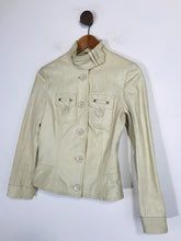 Load image into Gallery viewer, Mexx Women's Leather Bomber Jacket | UK8 | Beige
