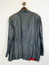 Load image into Gallery viewer, Angelo Galasso Men's Linen Smart Blazer Jacket | L | Blue