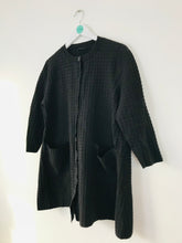 Load image into Gallery viewer, Cos Women’s Textured Knit Oversized Cardigan | M | Black