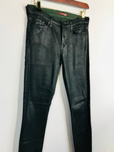 Load image into Gallery viewer, 7 For All Mankind Women's Metallic Skinny Jeans | W28 UK10 | Green