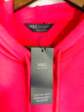Load image into Gallery viewer, M&S Women's Cotton Hoodie Jumper NWT | UK12 | Pink