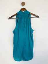 Load image into Gallery viewer, French Connection Women's Cowl Neck Sleeveless Tank Top | UK12 | Blue