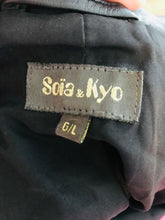 Load image into Gallery viewer, Soia & Kyo Women’s Leather Biker Jacket | L | Black